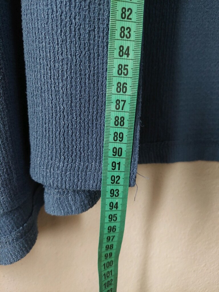 Şal yaka asimetrik kesim uzun yelek - 8