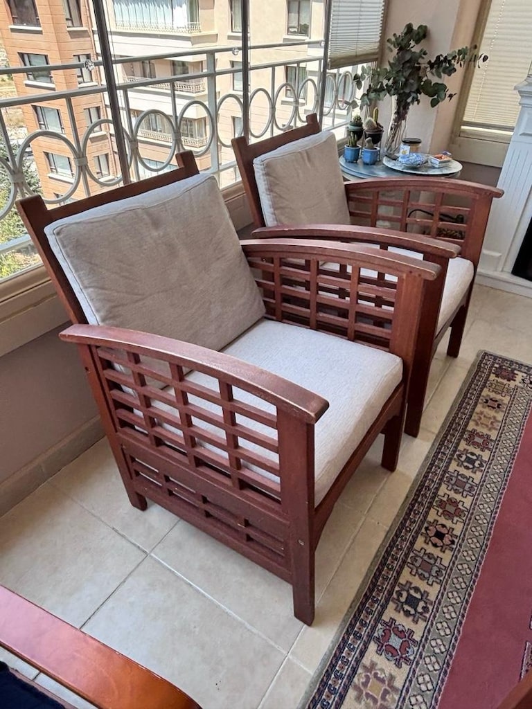 BALKON MOBİLYASI TAKIMI YENi GİBİ - 5