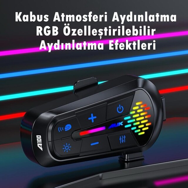 AUK A100 2X EŞLEŞMELİ KASK KULAKLIĞI (İntercom)
