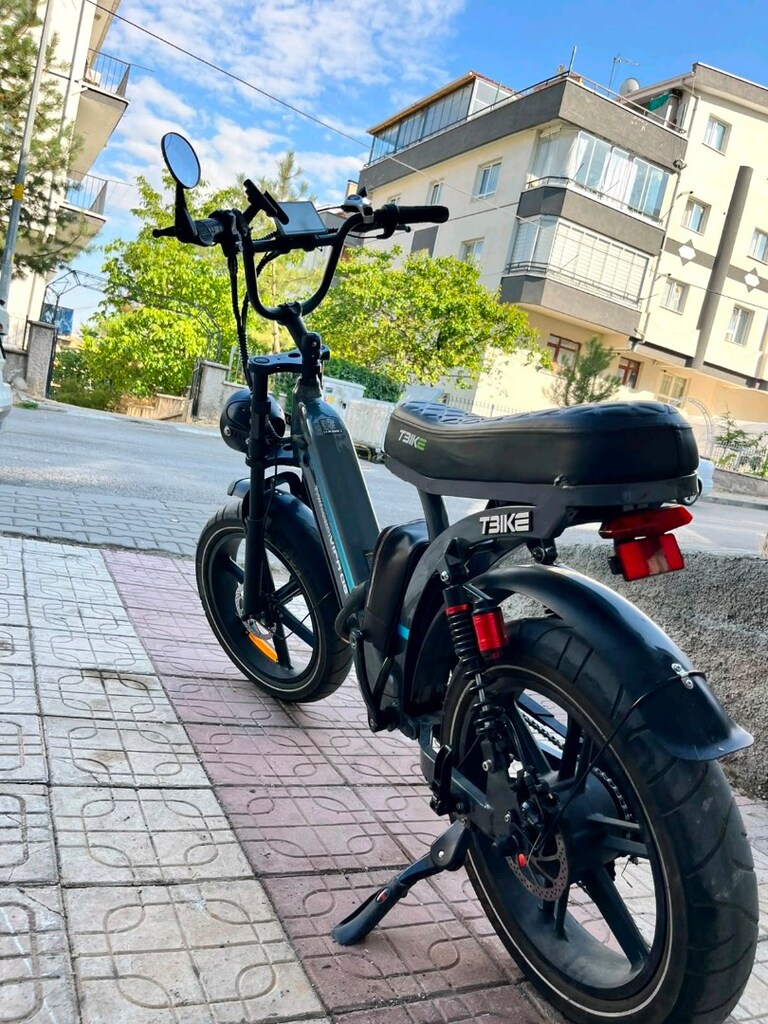TERTEMİZ AZ KULLANILMIŞ 1000 KM DE ELEKTRİKLİ BİSİKLET T-BİKE VİFA Q8 - 2