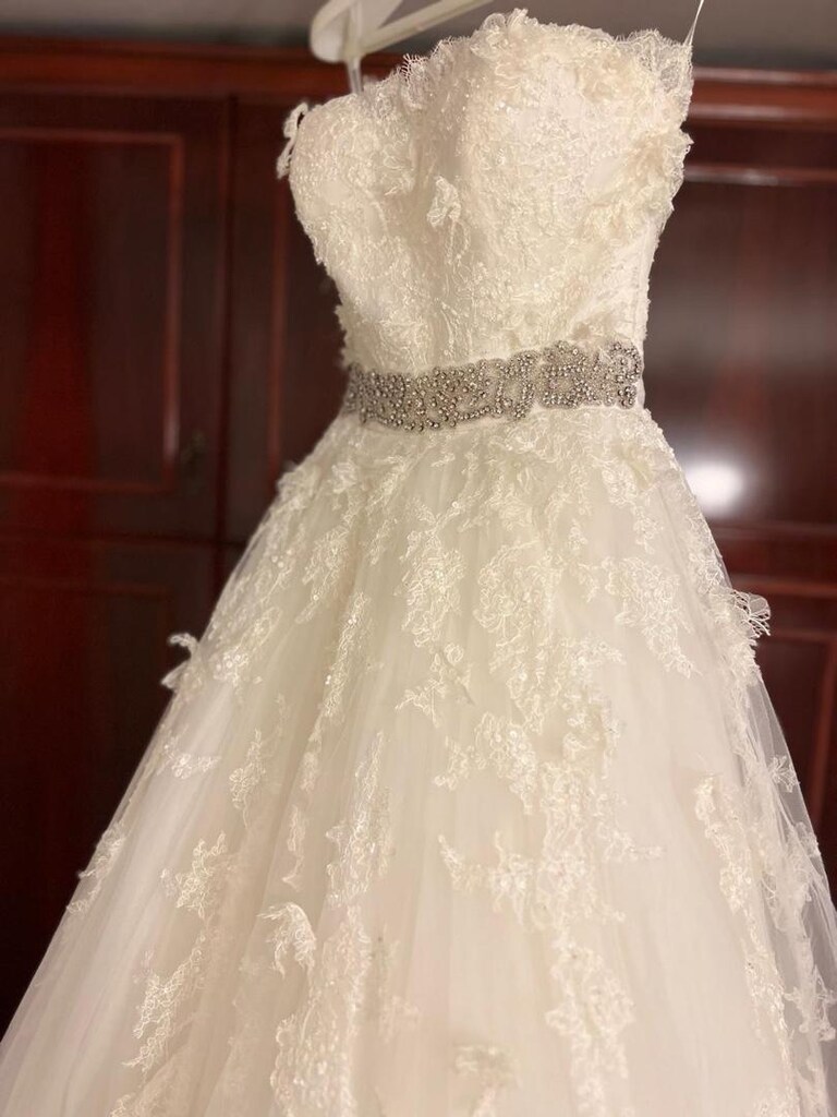vakko , pronovias fransız danteli payet işlidir gelinlik - 6