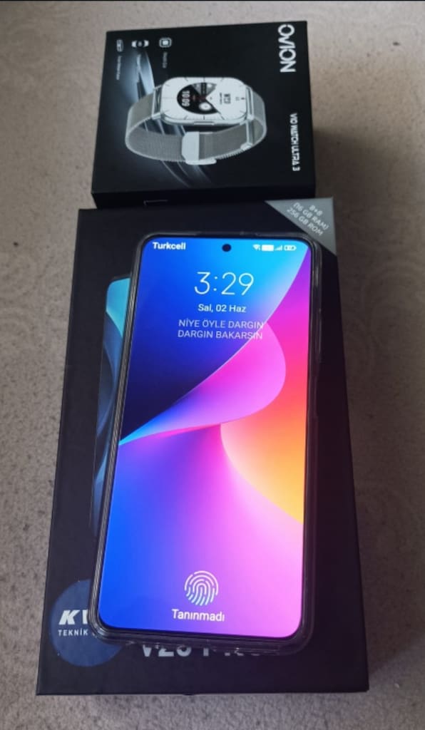 satılık cep telefonu yanında akıllı saat 1 aylık kullanılmış