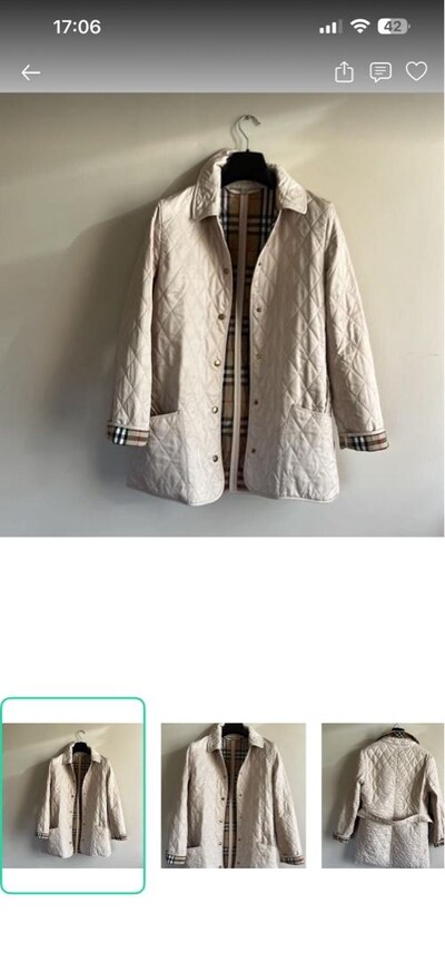Orjinal Burberry trençkot mağazasından alınmıştur