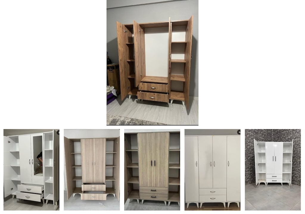 4 kapaklı elbise dolabı orjkrfyvsm - 6