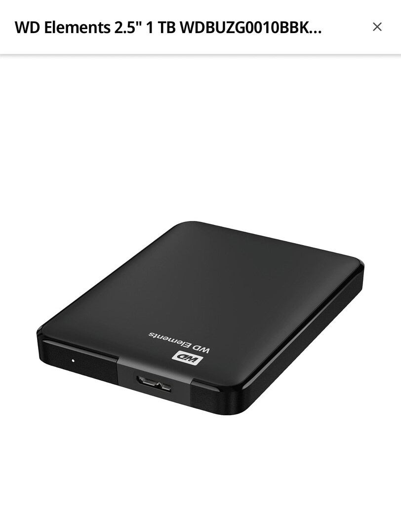 WD Elements 2.5" 1 TB WDBUZG0010BBK Harici Hard Disk Siyah - 2
