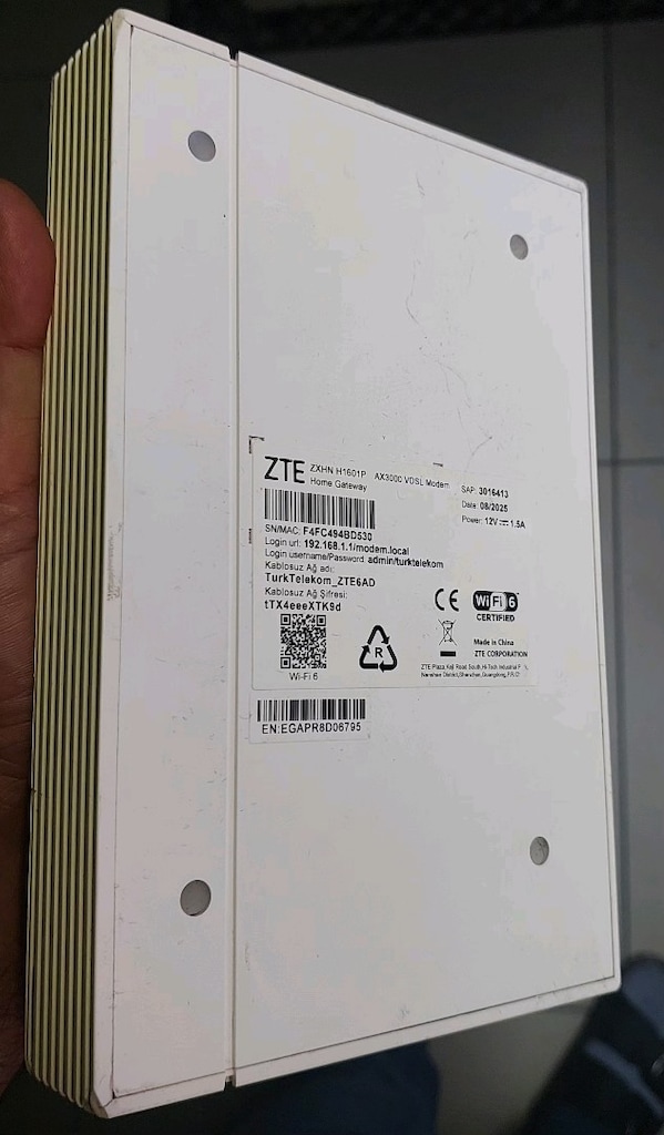 ZTE H1601P WIFI6 AX3000 SERILI PREMIUM MODEM - 4