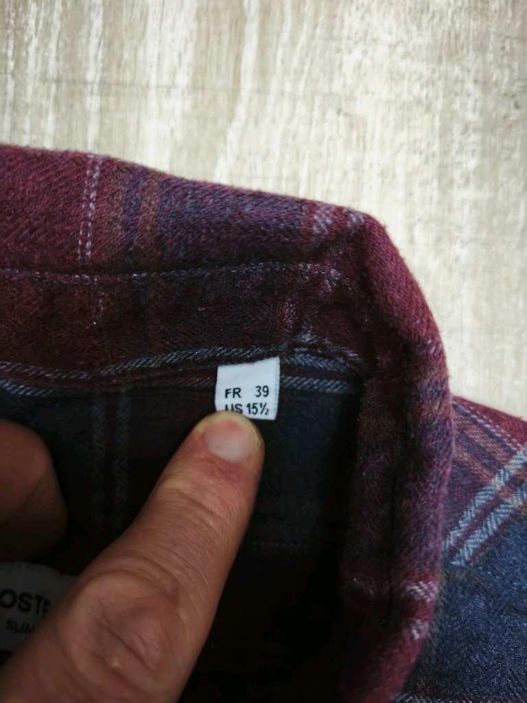 Lacoste Kareli Gömlek 39/M slim fit kışlık gömlek - 4