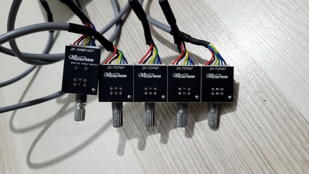 ZK-AS21P 1200W TPA3255 2.1 Bluetoth Amplifikatör potans kablolu - 6