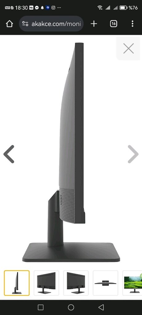 22" ezcool 100hz 5ms sıfır 2 yıl garantili monitör ekran - 2