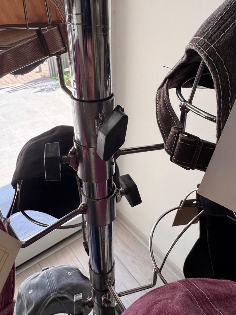 Krom Ayaklı 16 lı Şapka Standı Askılık - 4