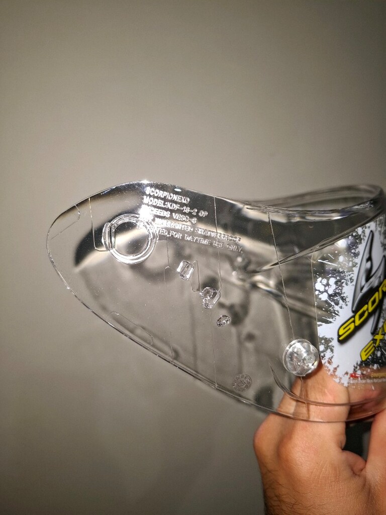 Scorpion Exo 391 520 1400 R1 Evo Şeffa Vizör Kask Camı - 4