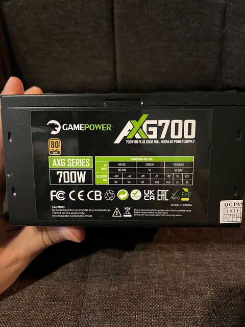 GAMEPOWER 700W 80 GOLD PSU