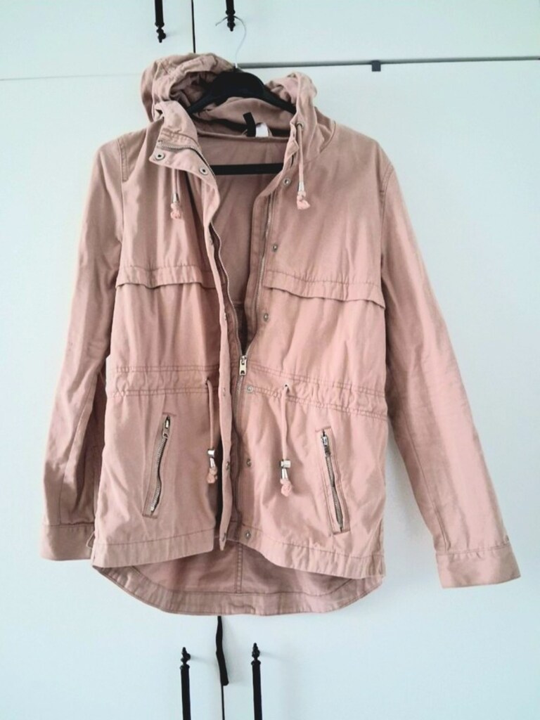 gül kurusu-toz pembe kapüşonlu parka — görsel 2/3