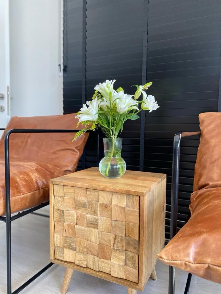 Zara Home Meşe Ağacı Ahşap Komodin ( 1 adet ) - 4