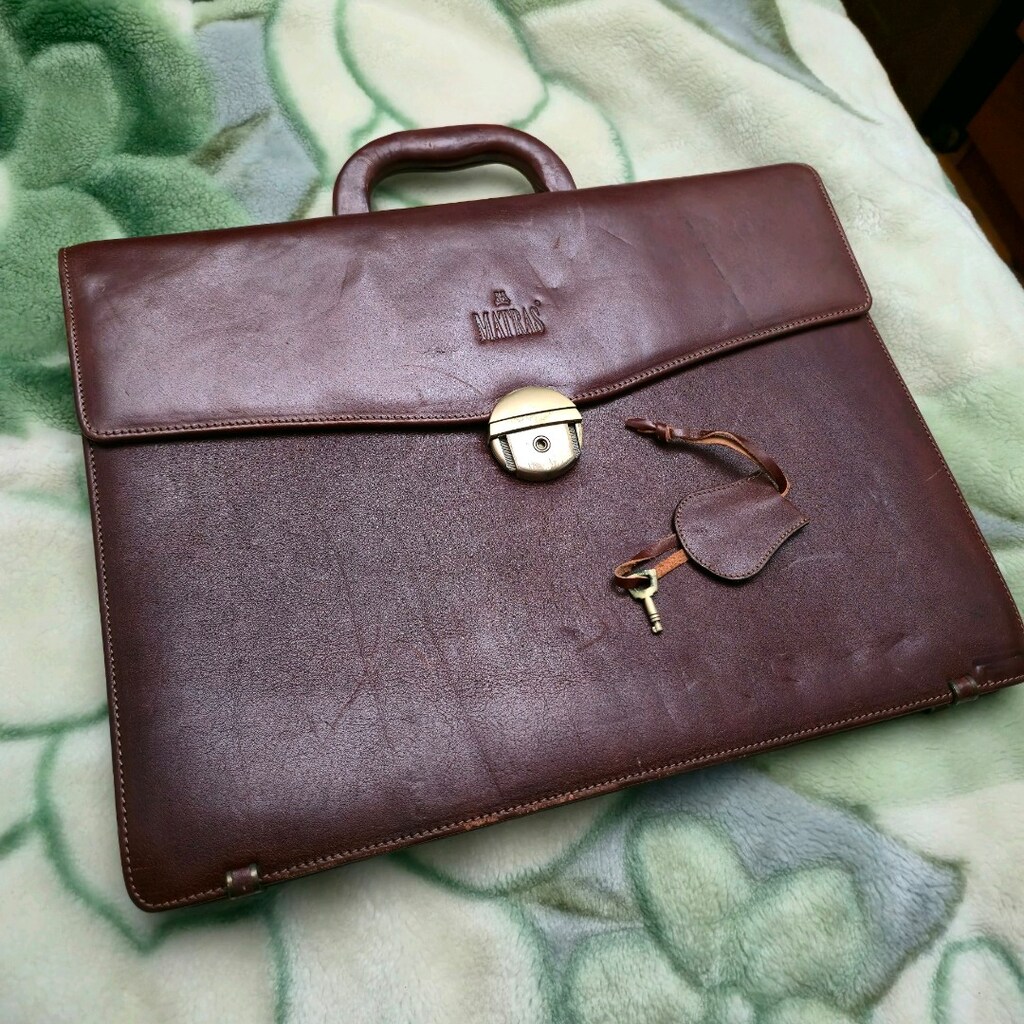 Matraş Deri Evrak Çantası Unisex
