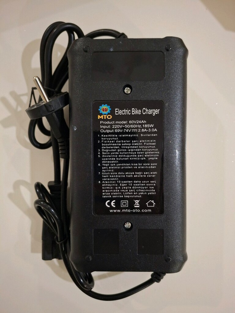 MTO 60 VOLT 24 AH 5 AKÜLÜ ŞARJ ALETİ SIFIR ÜRÜN KUTUSUNDA - 4