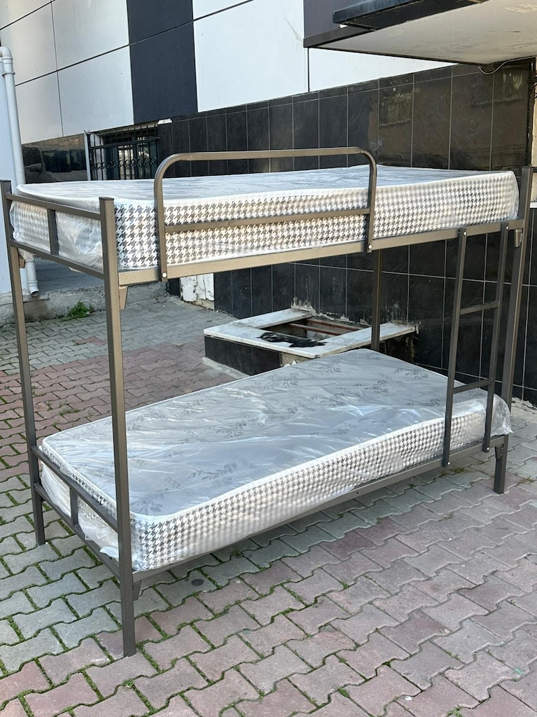 Şantiye işçi personel metal ranza somya karyola +2 YATAK