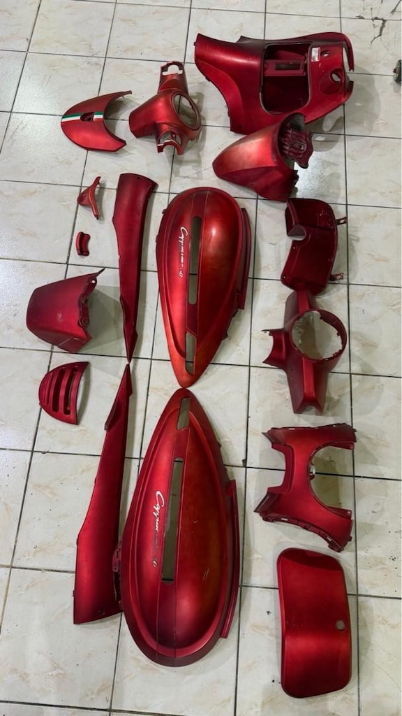 Arora Cappucino 50 CC Mat Kırmızı Çıkma Grenaj Seti - 3