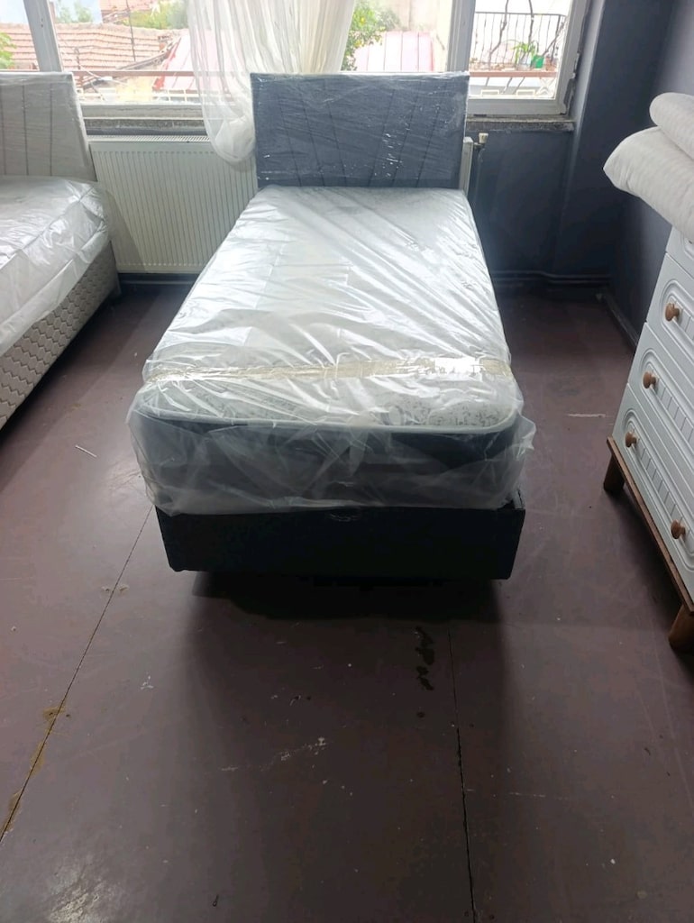 İmalattan tek kişilik baza başlık yatak İzmir içi nakliye dahil. - 3