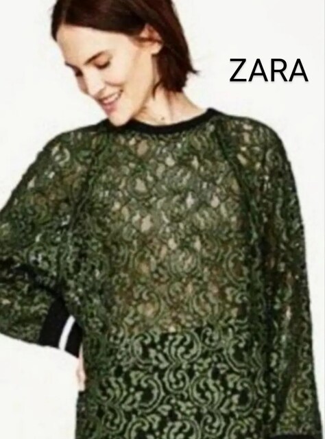 ZARA DANTEL TRANSPARAN TÜL BLUZ TUNİK