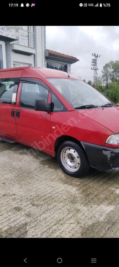 Fiat scudo 1.9 D 7+1 otomobil ruhsat 2001 model dolmuş çıkması - 12