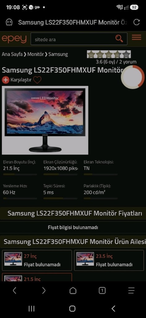 Samsung Full HD temiz monitör - 2