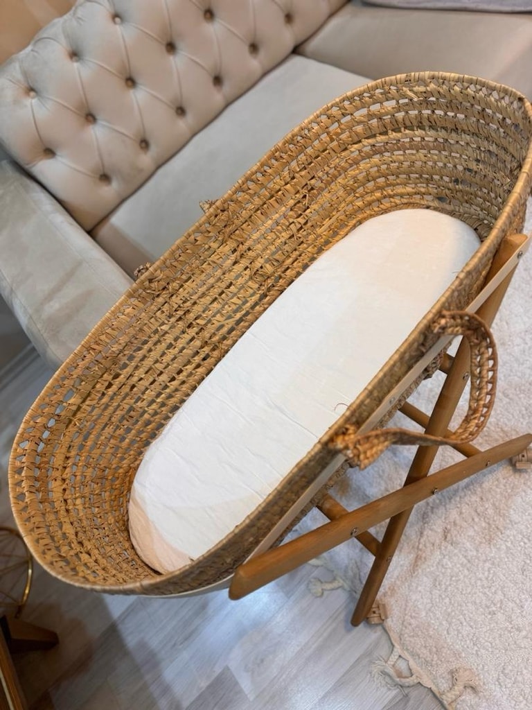 hasır beşik. rattan beşik - 6