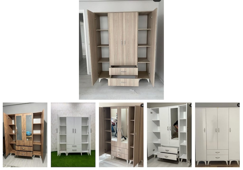 4 kapaklı elbise dolabı tewidvdmto - 6