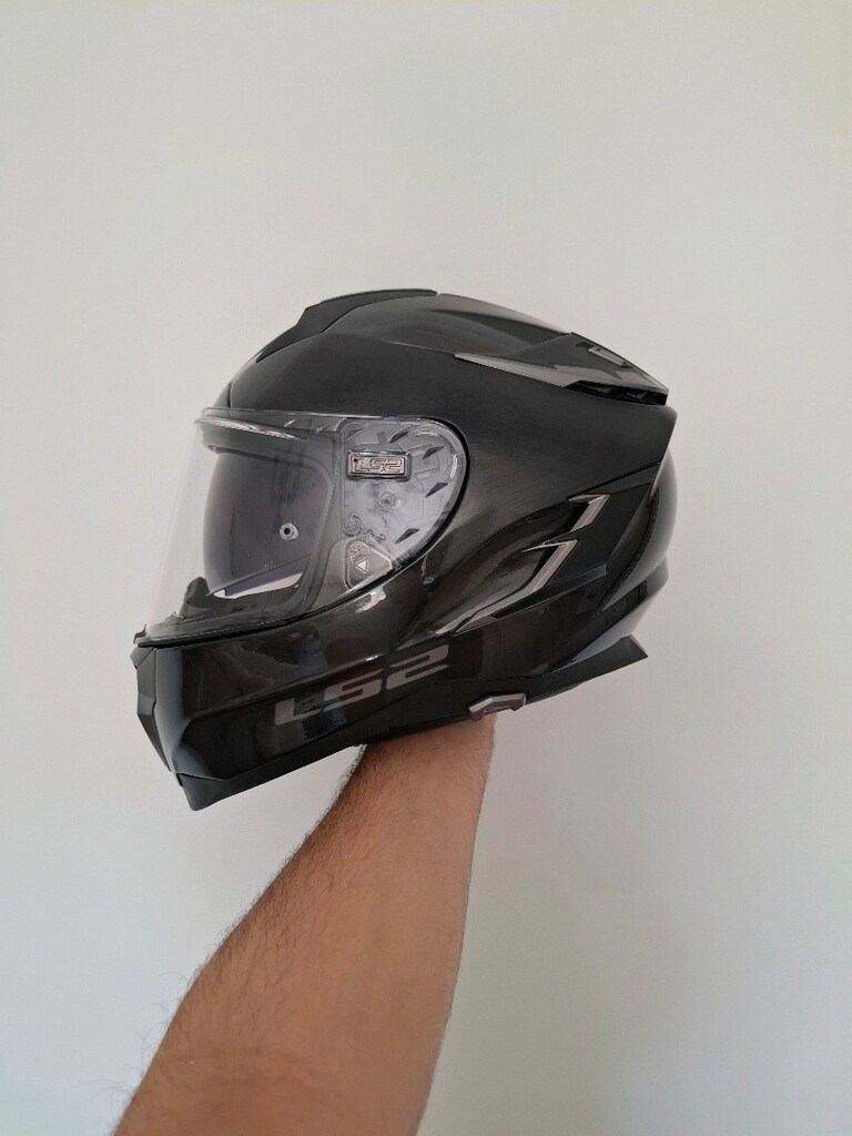 Temiz Ls2 Challenger F Jeans Full Motorcu Kaskı Güneş Vizörlü L Beden - 3