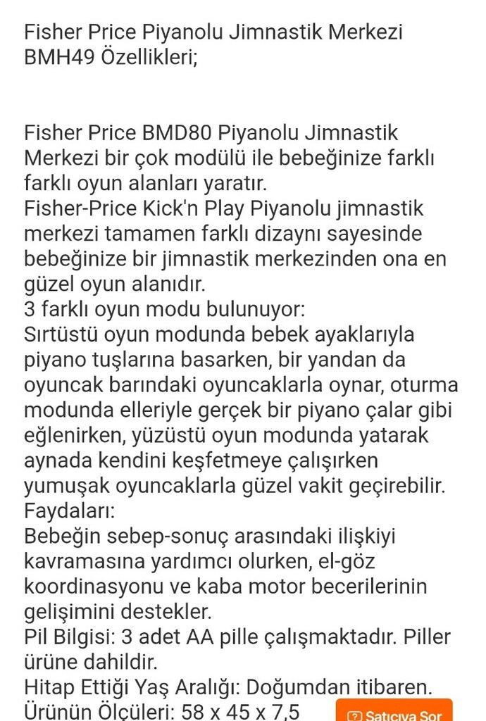 Fisher Price Piyanolu Jimnastik Merkezi - 14