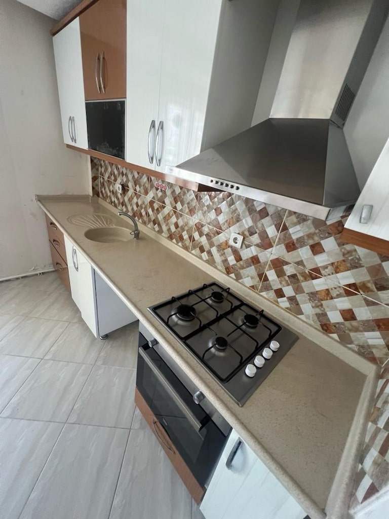 ÇOK TEMİZ YENİ BALON KAPAK MUTFAK DOLABI ANKASTRE TAŞ DAHİL - 3