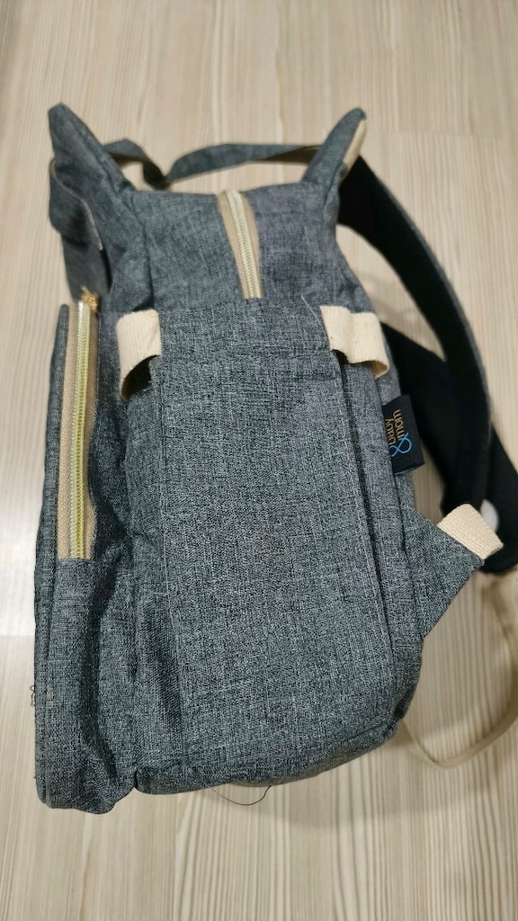 Baby&Mom star Bebek bakım ve Anne sırt çantası -Gri - 5