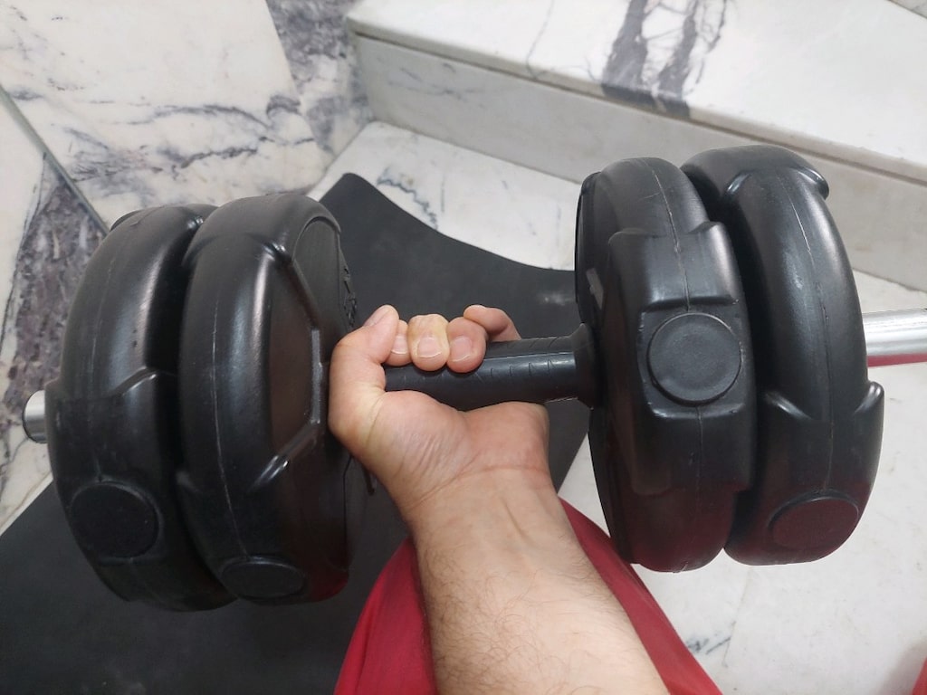 ECG Dambıl ağırlık plakaları. 20 kg. lık set.Set içeriği son resimde. - 14