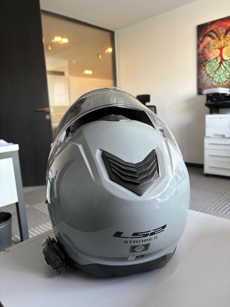 Ls 2 strobe çene açılır kask intercomlu - 3