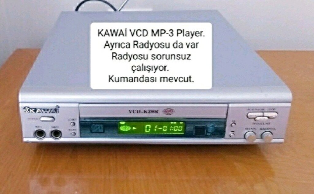 KAWAİ Marka VCD MP-3 Player. Ayrıca Radyosu da var Radyosuda çalışıyor - 2