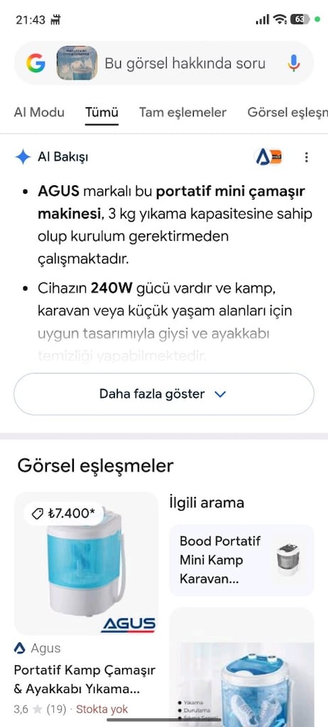 portatif çamaşır makinesi - 6