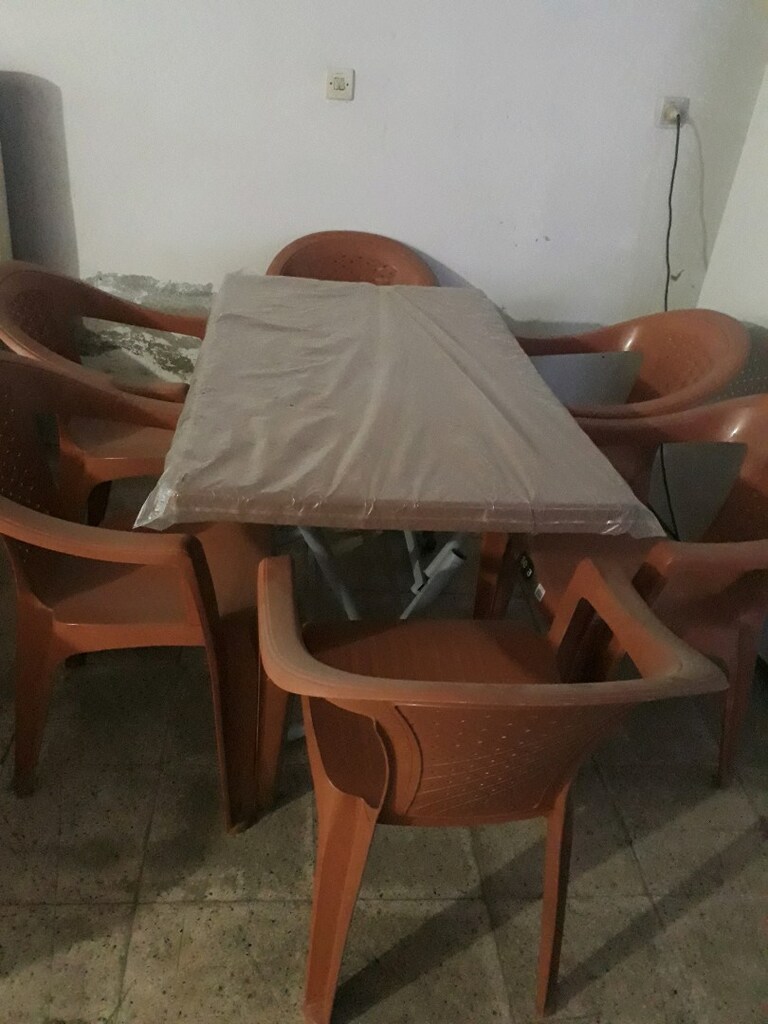 plastik masa 6 sandalye takımı sıfır - 3