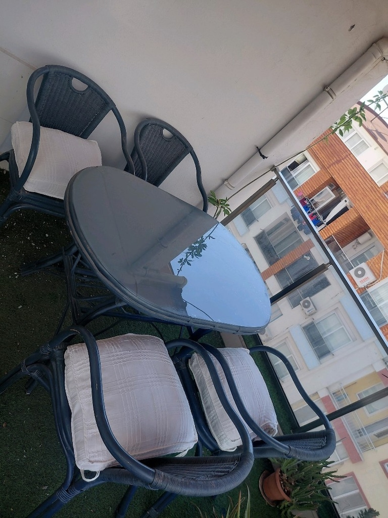 Balkon Masası, 4 kişilik, Bambu Yeri - 2