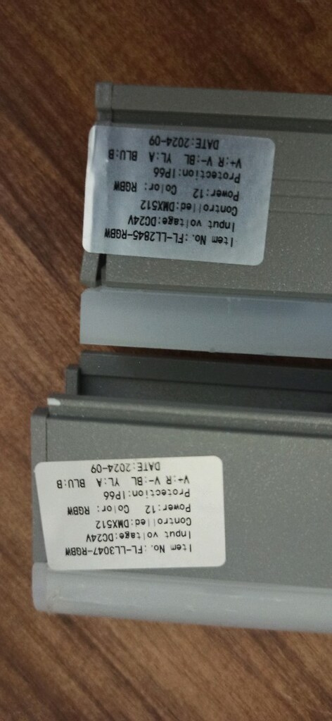 RGBW lineer led , dmx 512 rgbw lineer led , kayan led armatür , DMX512 - 3