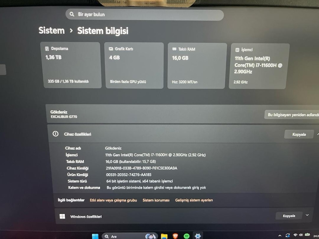 Oyuncu Gaming Laptop - 3