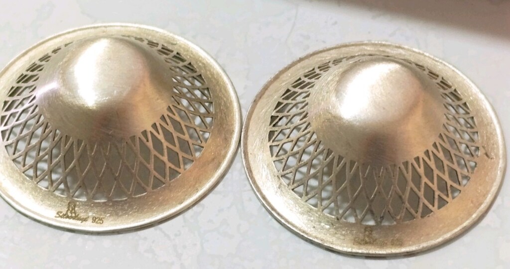 Silverlayt 925 Ayar Gümüş Göğüs Kapakları - 17 Gram (Hava Alan Model) - 4