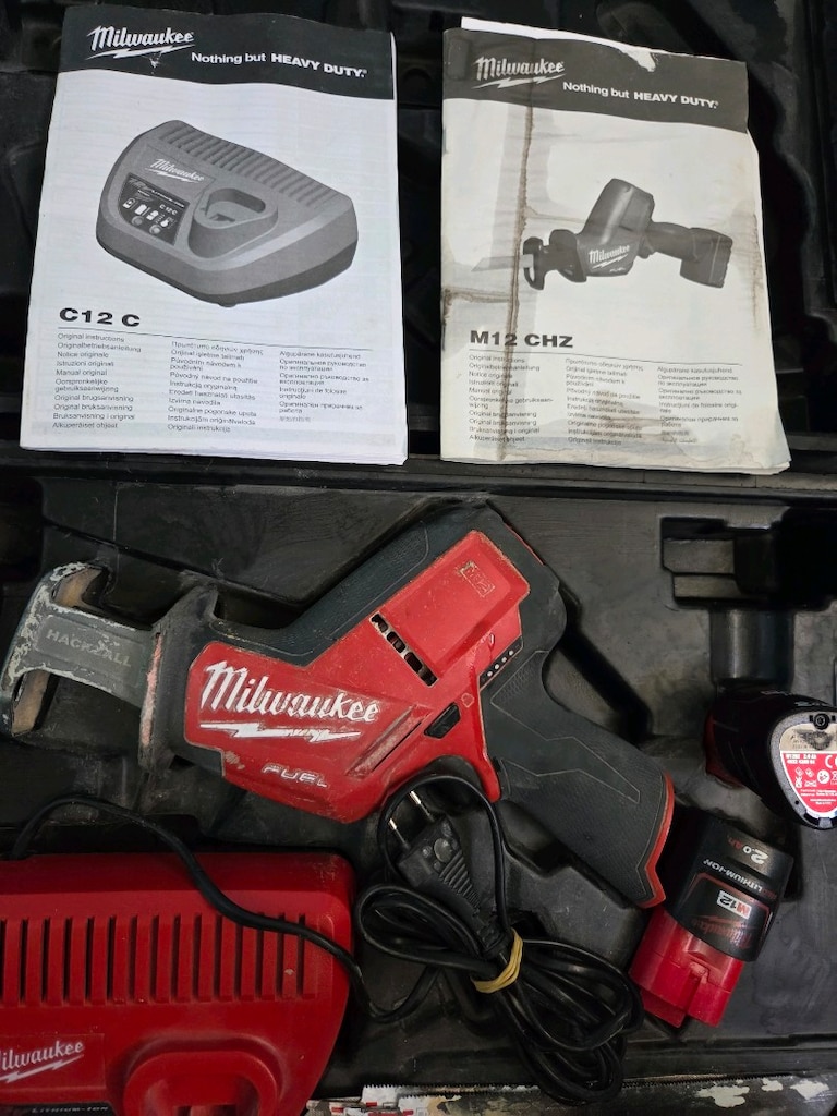 Milwaukee raspalama + tilki kuyruğu + maxextra akülü testere