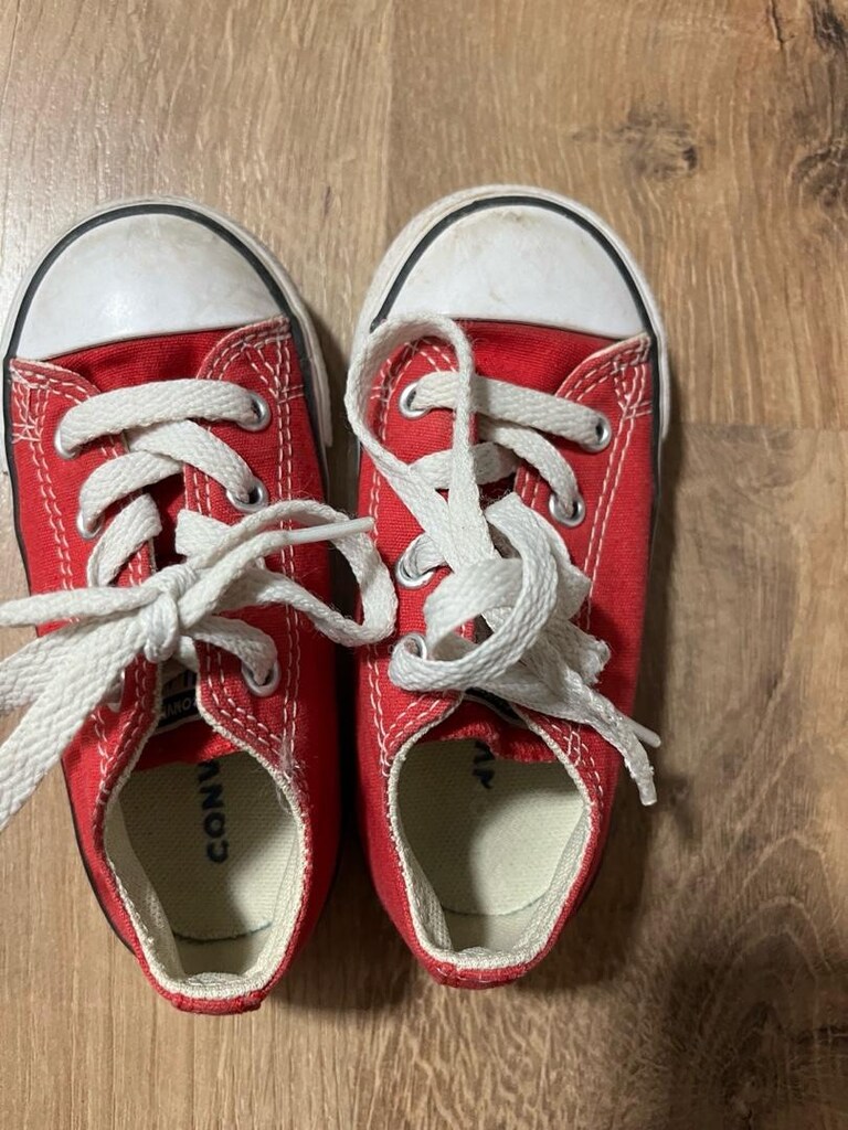 kırmızı unisex küçük çocuk converse - 3