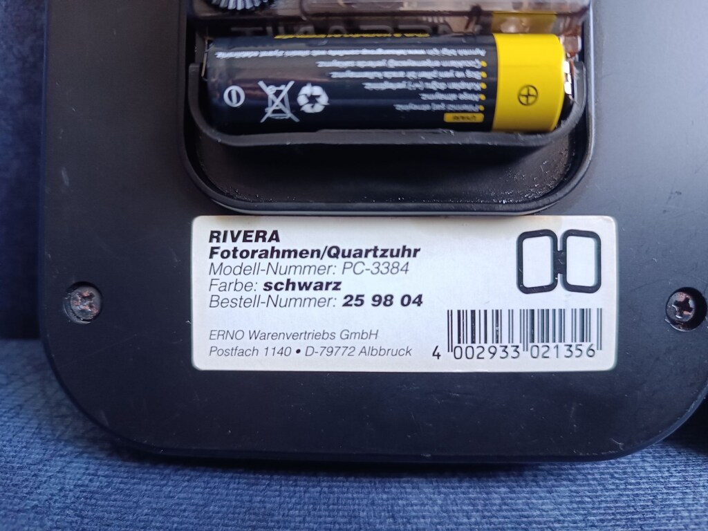 Rivera Fotoğraf Çerçeveli Quartz Masa Saati (PC-3384) - 7