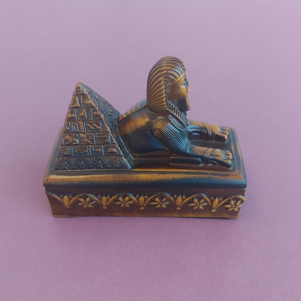 Antik Mısır Piramit Figürlü Biblo - 4