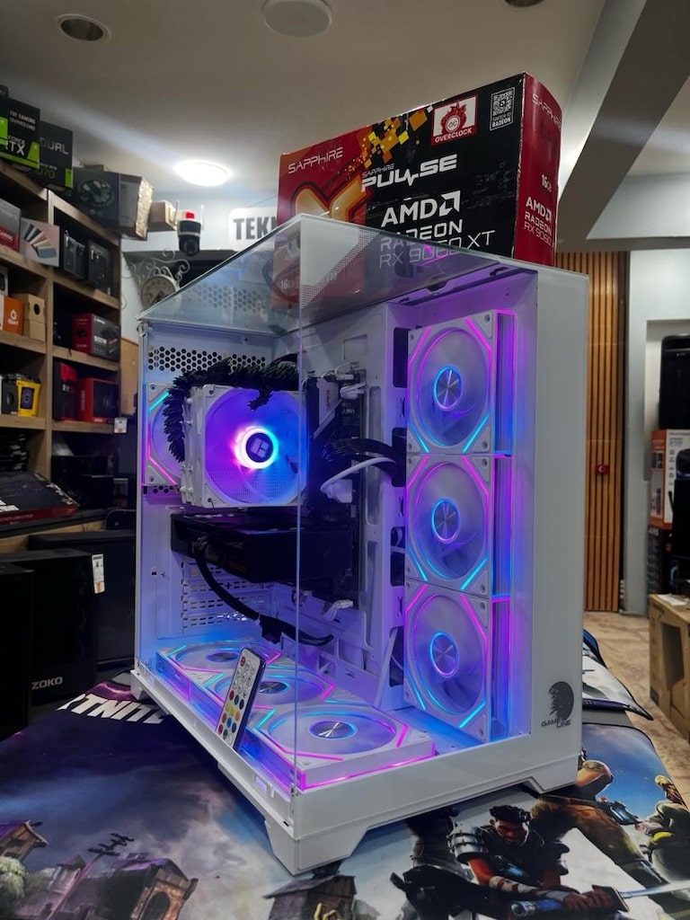 16 GB EKRAN KARTLI GAMİNG MASAÜSTÜ AKVARYUM KASA BİLGİSAYAR - 5