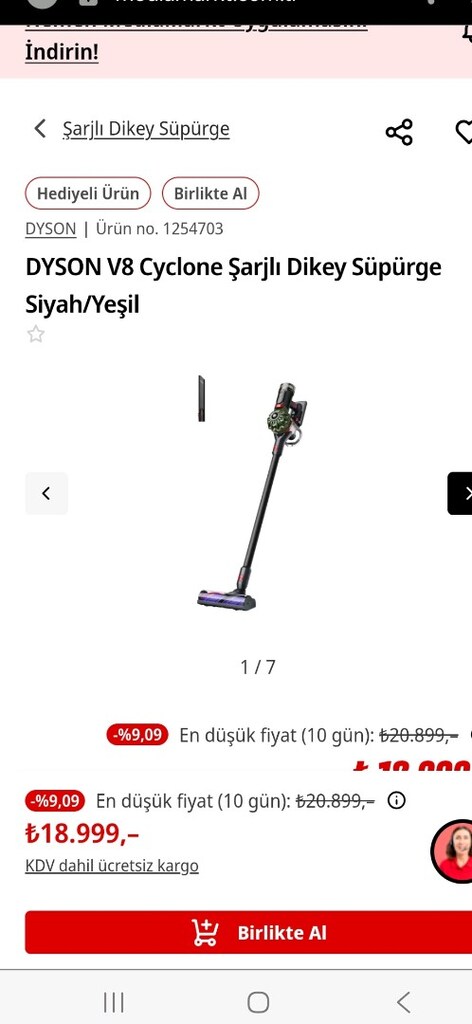 dyson v8 0 kapalı kutu - 2