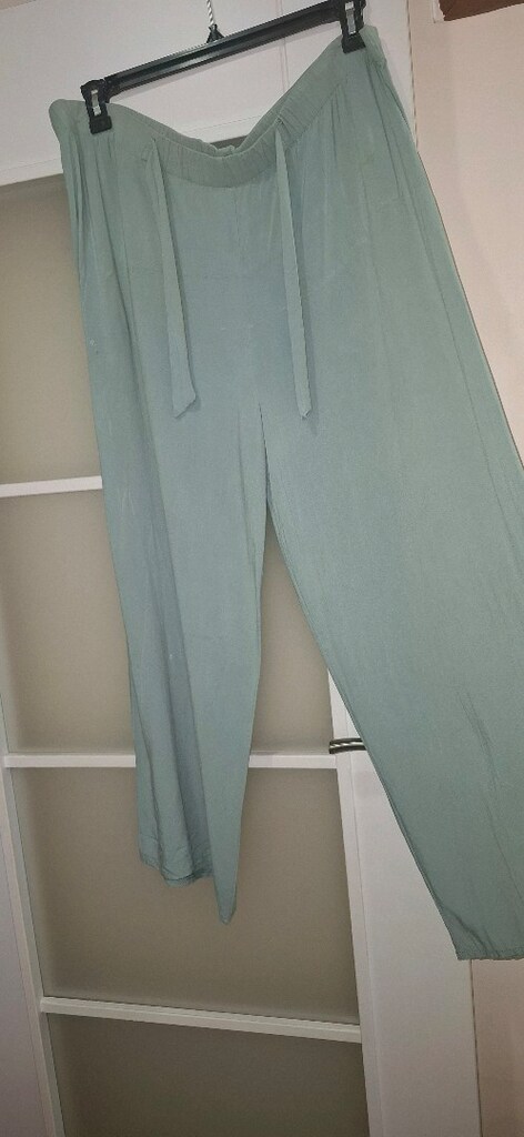 Mint Yeşil- Mint mavisi Rahat ve Şık Pantolon - 7