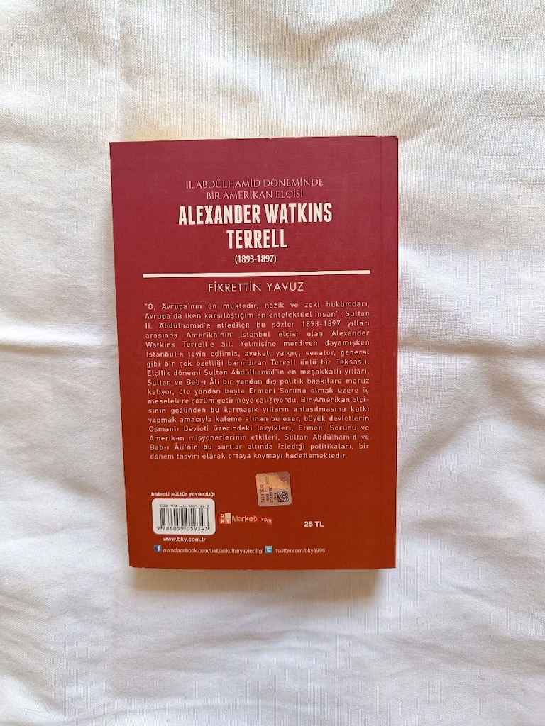 ALEXANDER WATKINS TERREL. II.ABDÜLHAMİT DÖNEMDE BİR AMERİKAN ELÇİSİ. - 2