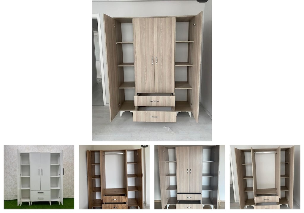 4 kapaklı elbise dolabı rjfwakyeyc - 2